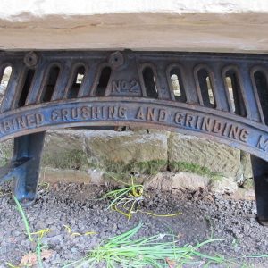 Stone Table & Cast Iron Stand