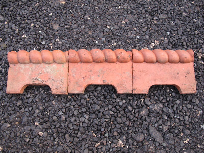 Red Rope Edgers Red Rope Edgings Qty 38 - Olde School Architectural Antiques
