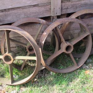 4 Cast Iron Wheels 18"