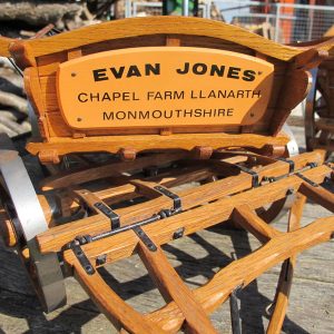 Oak Model Of A Horse-drawn Hay Cart