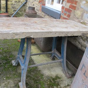 Stone And Cast Iron Table
