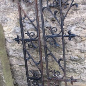 Pair Of Wrought Iron Panels/gate Tops