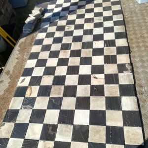10mm Black And White Hallway Tiles