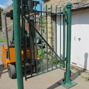 School Wrought Iron Gate And Posts