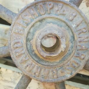 large victorian iron wheels