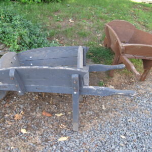 wooden wheel barrows